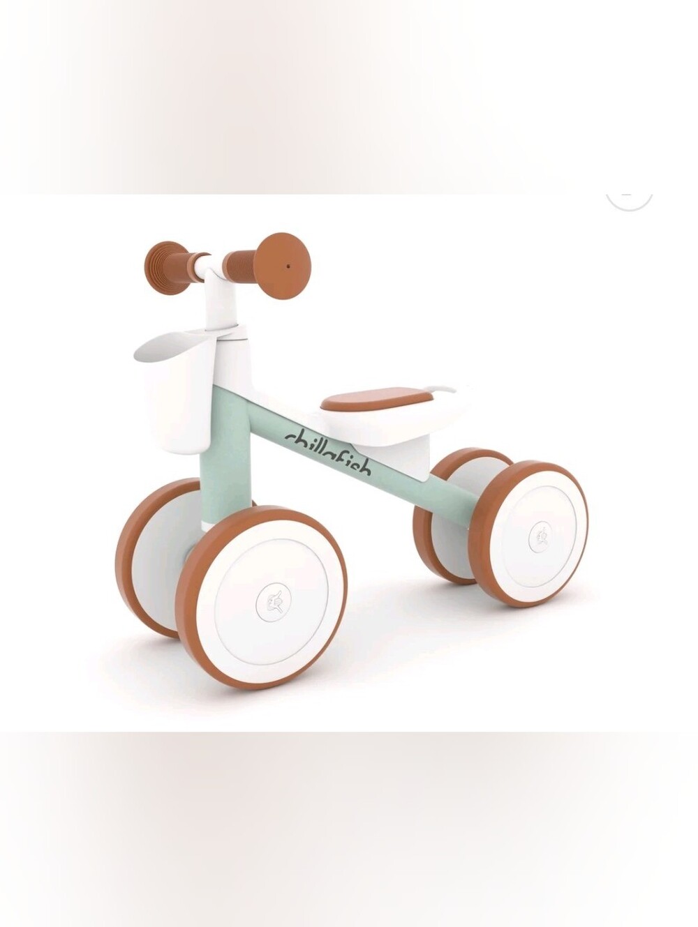 Chillafish Quadi Racer Toddler Balance Bike Ride-On Toy, Stable 4-Wheel No-Pedal